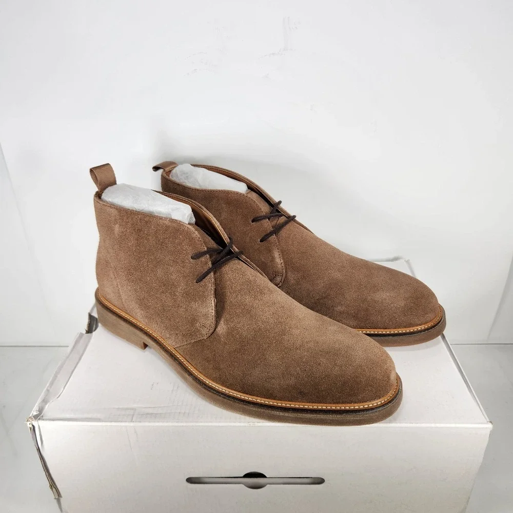 Aldo Jefrey Chukka Boots Mens Size 12 Brown Suede Lace Up Casual Shoes NEW
